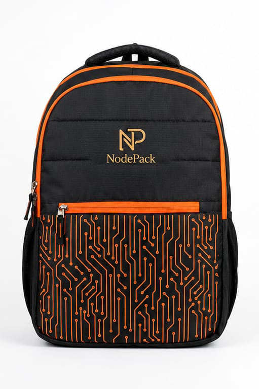 Pro-Circuit 16" Tech Laptop Backpack – Black & Electric Orange