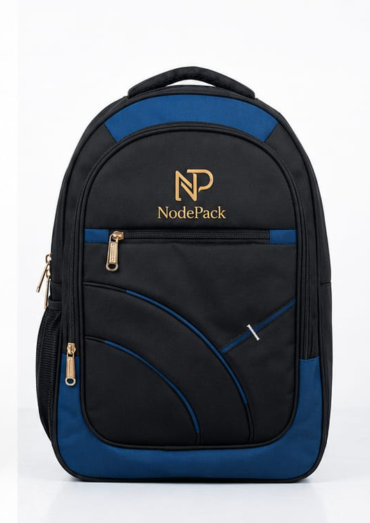 Executive 16" Tech Laptop Backpack – Midnight Navy & Stealth Black